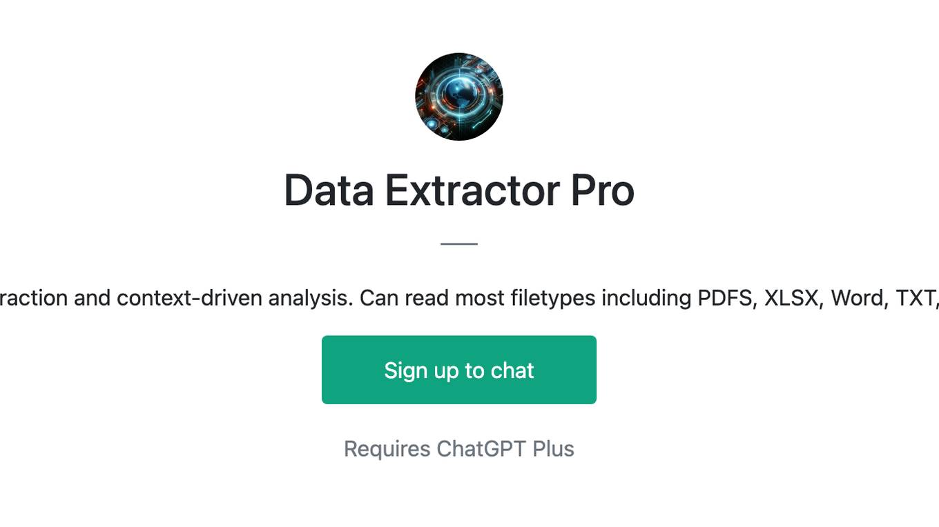 Data Extractor Pro Screenshot