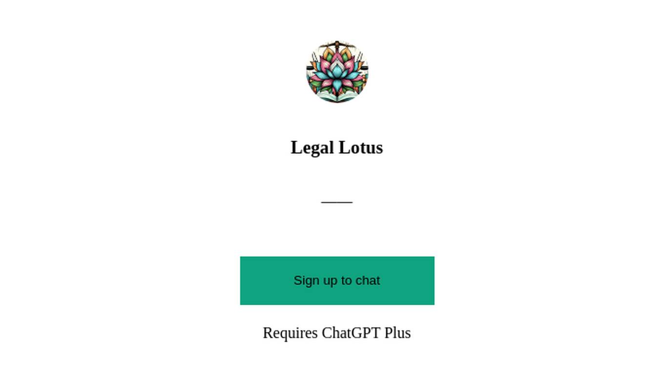 Legal Lotus Screenshot