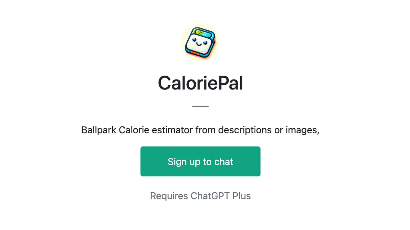 CaloriePal Screenshot