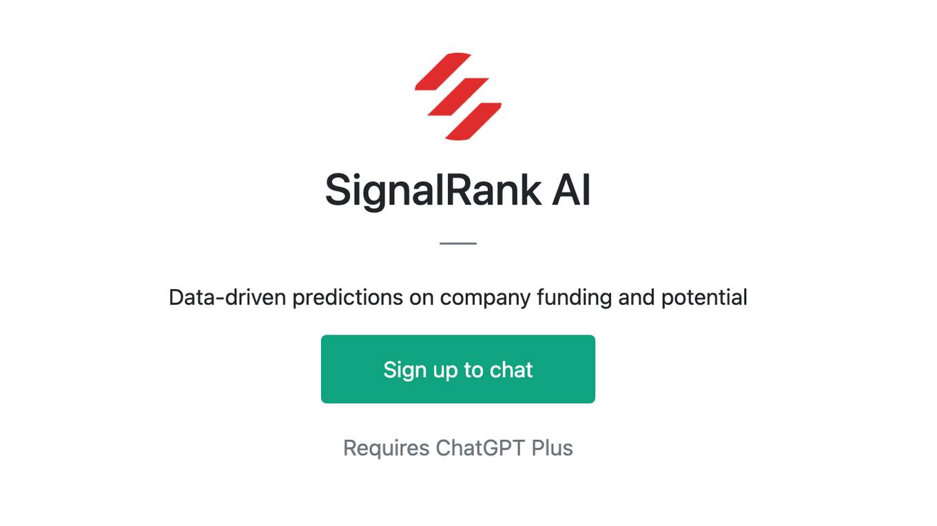 SignalRank AI Screenshot