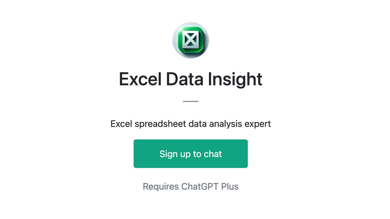 Excel Data Insight Screenshot