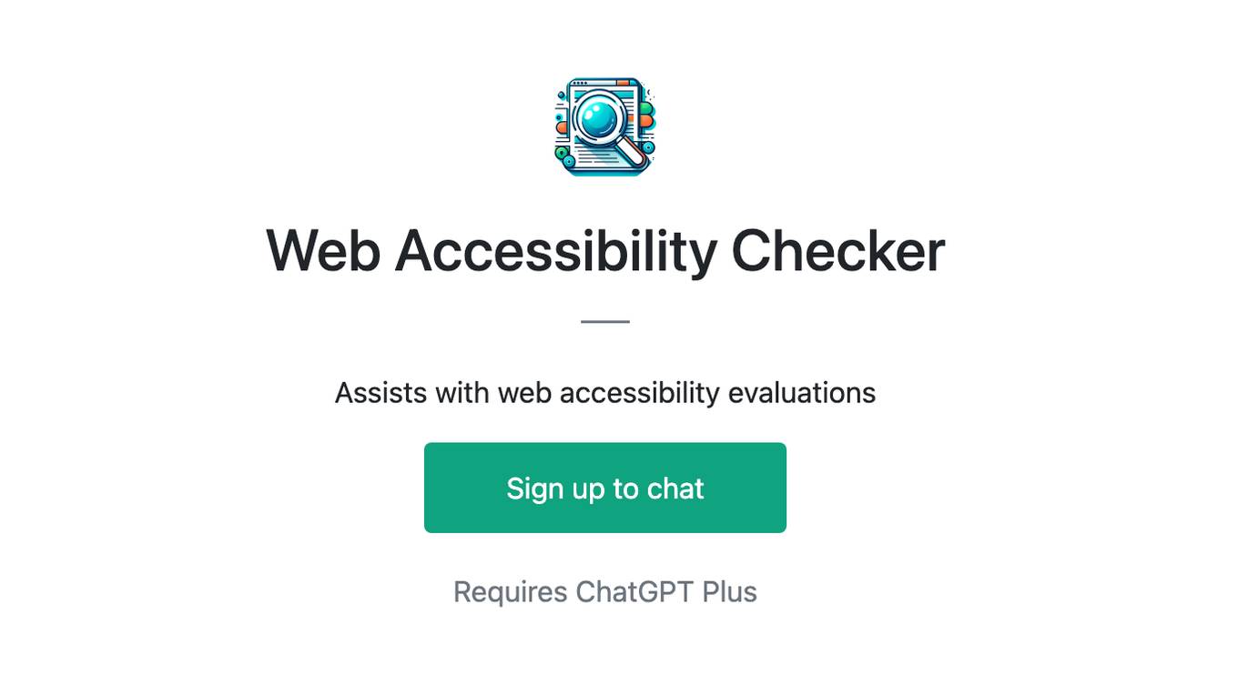 Web Accessibility Checker Screenshot