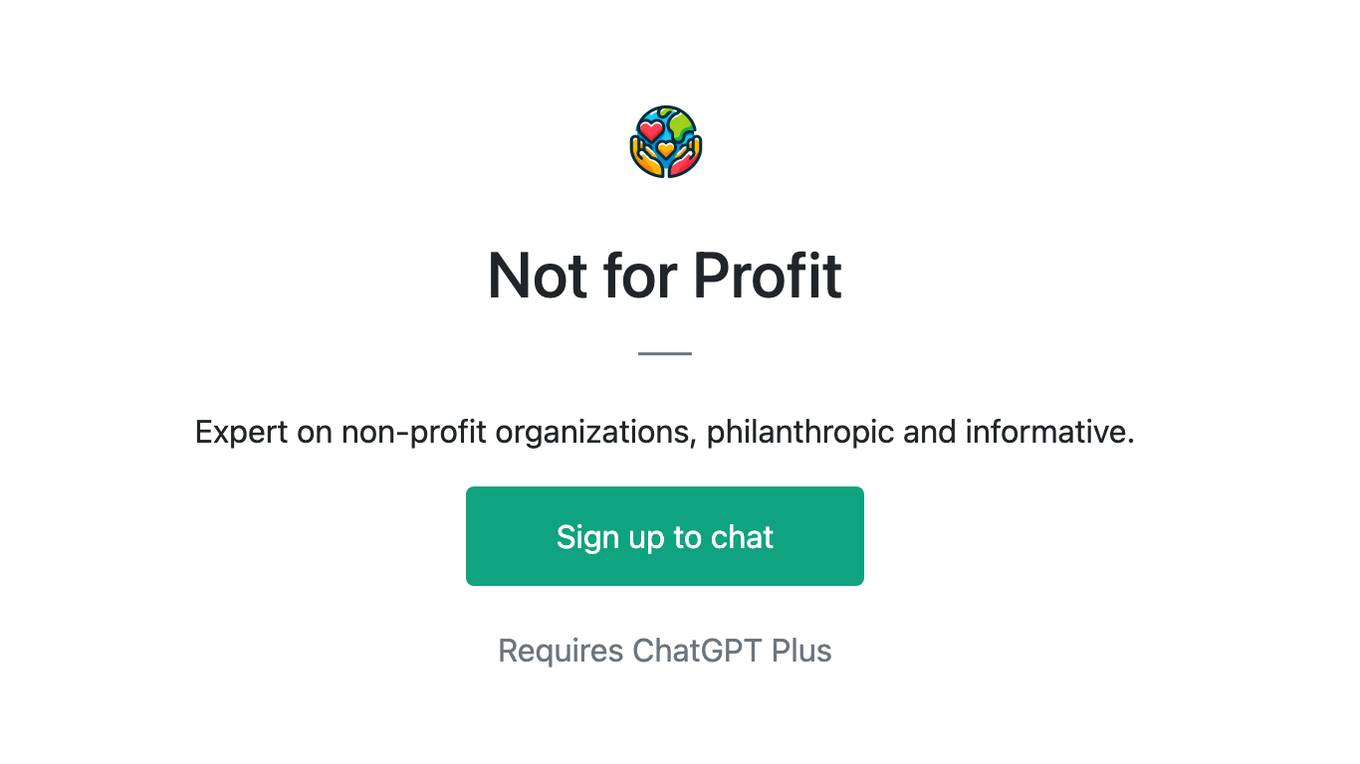 Not for Profit Screenshot