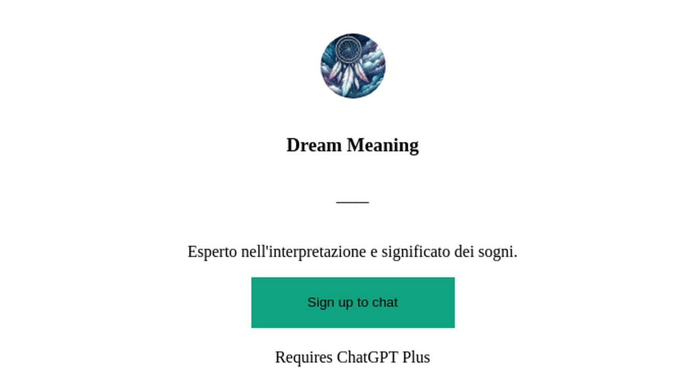 Dream Meaning Screenshot