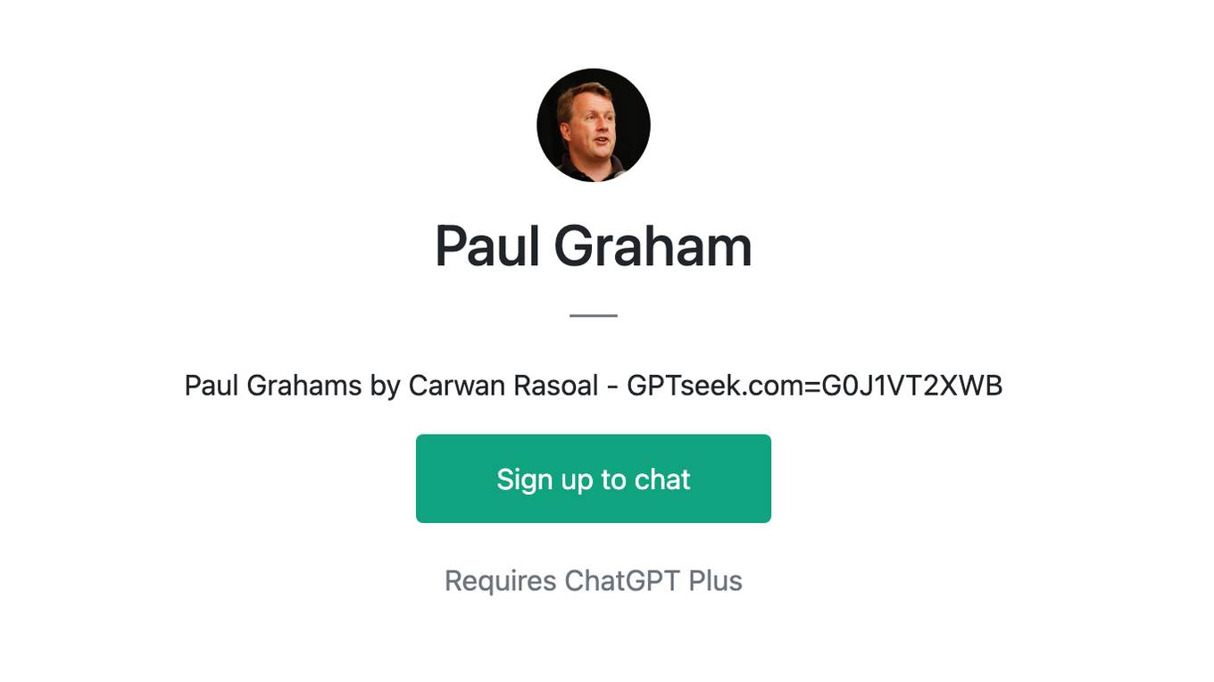 Paul Graham Screenshot