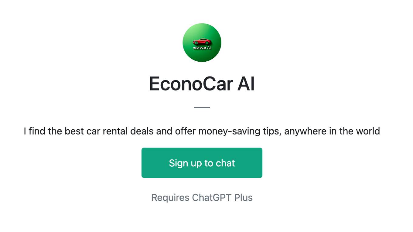 EconoCar AI Screenshot