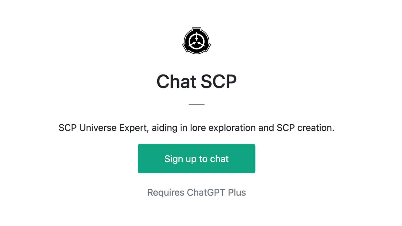 Chat SCP Screenshot