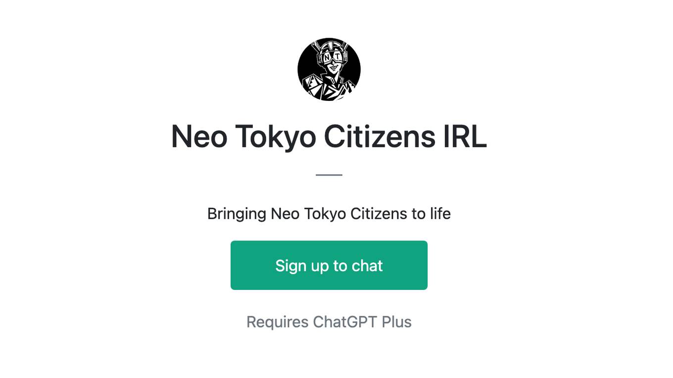 Neo Tokyo Citizens IRL Screenshot