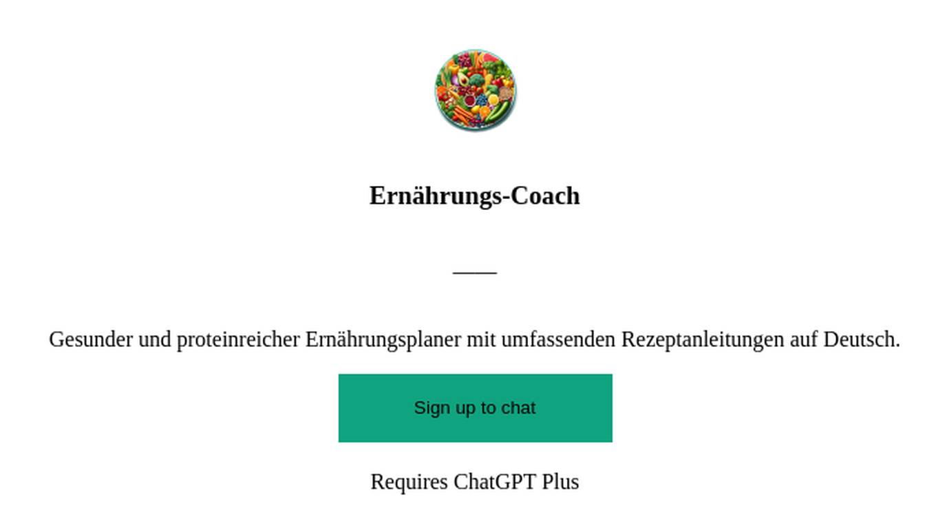 Ernährungs-Coach Screenshot