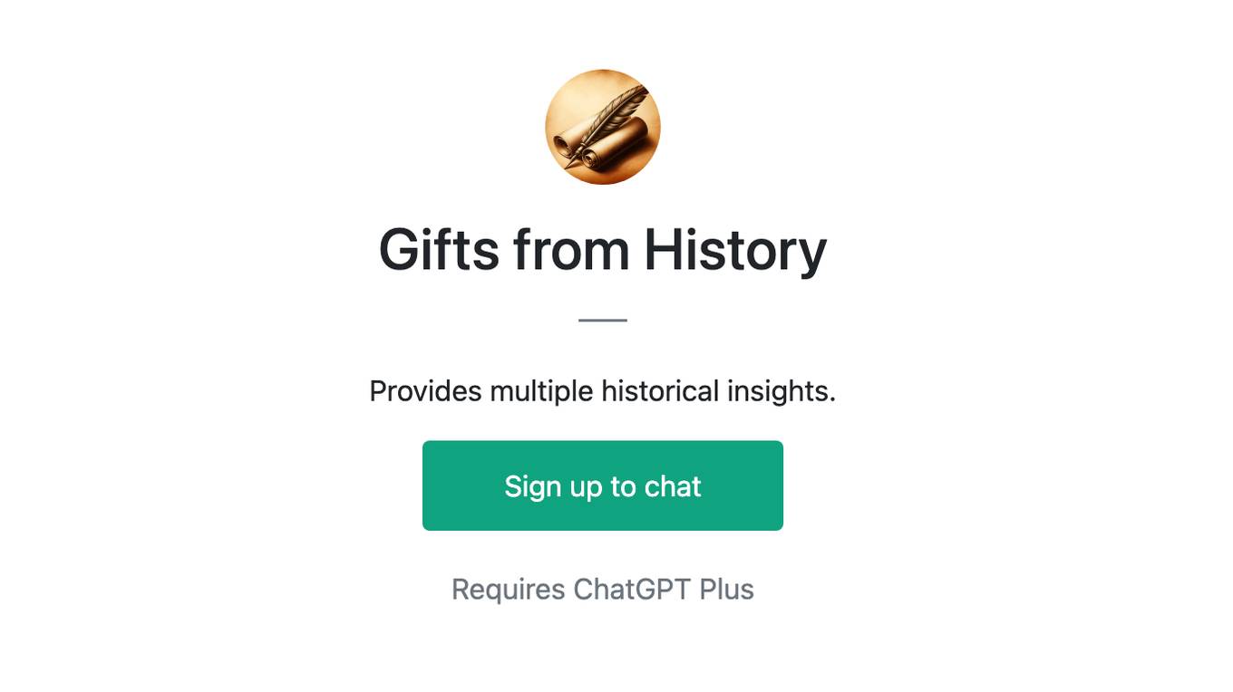 Gifts from History Screenshot