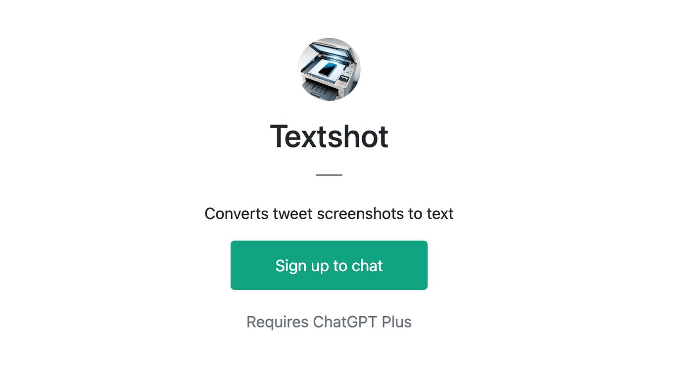 Textshot Screenshot