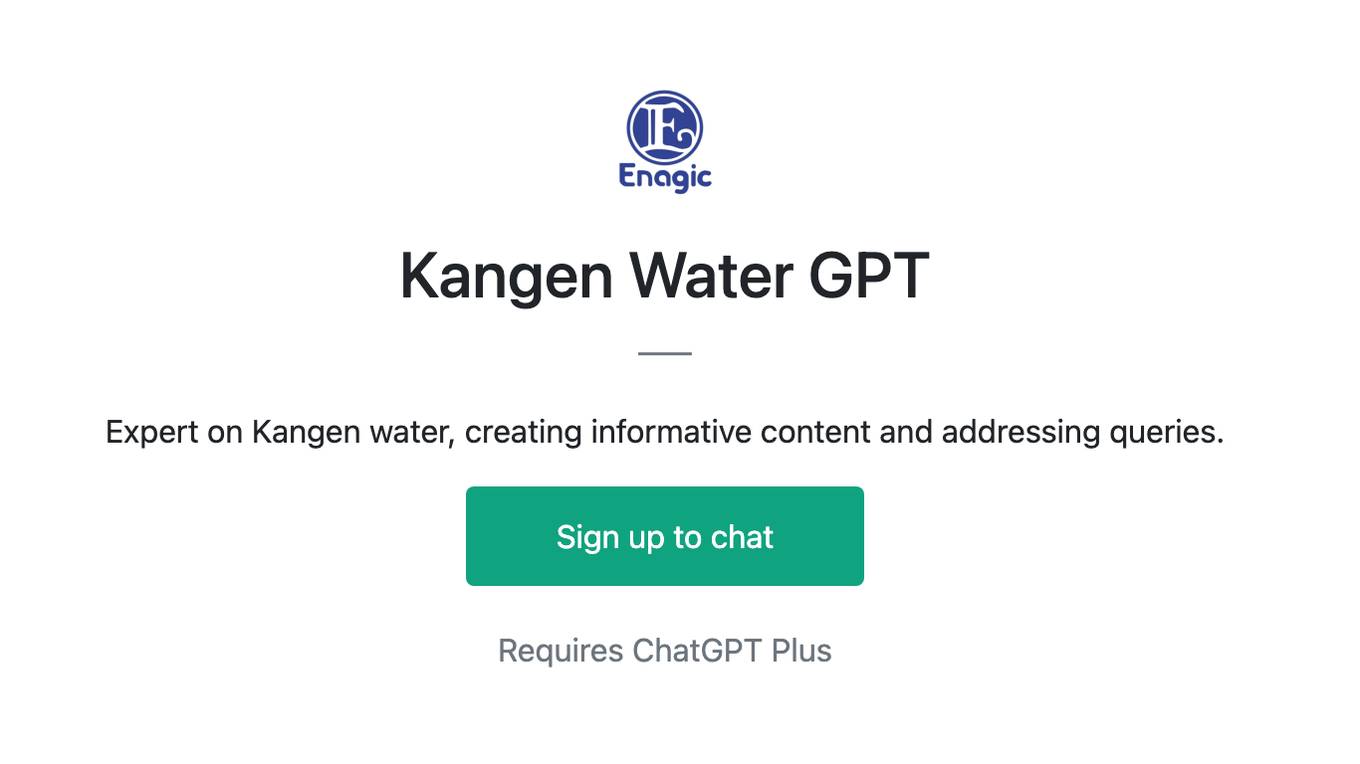 Kangen Water GPT Screenshot