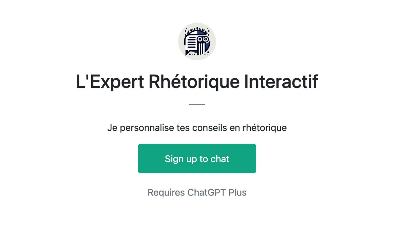 L'Expert Rhétorique Interactif Screenshot