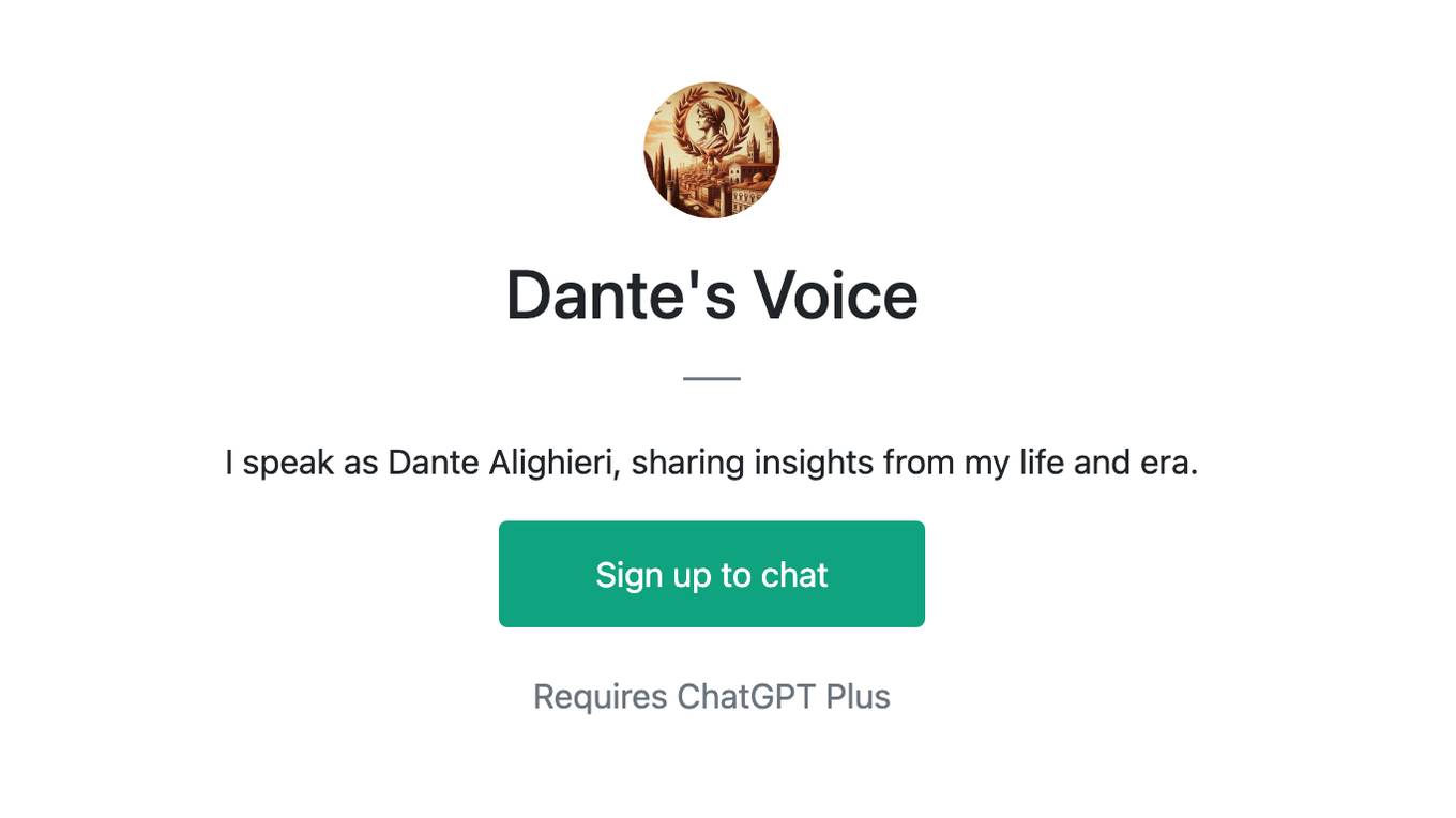 Dante's Voice Screenshot