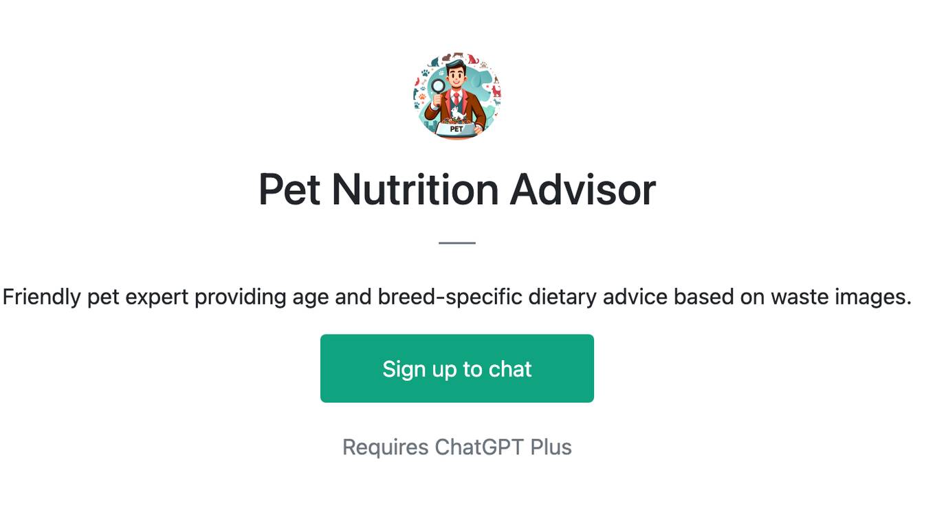 Pet Nutrition Advisor Screenshot