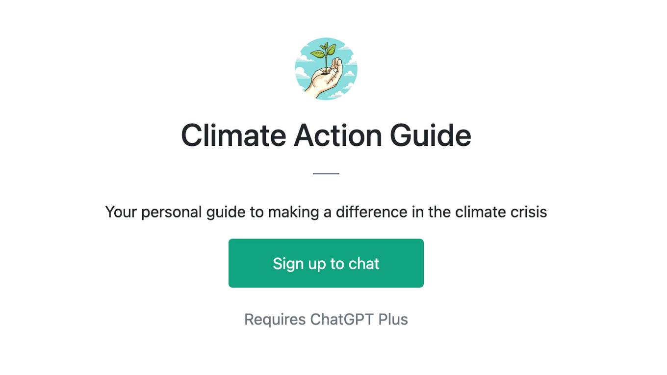 Climate Action Guide Screenshot