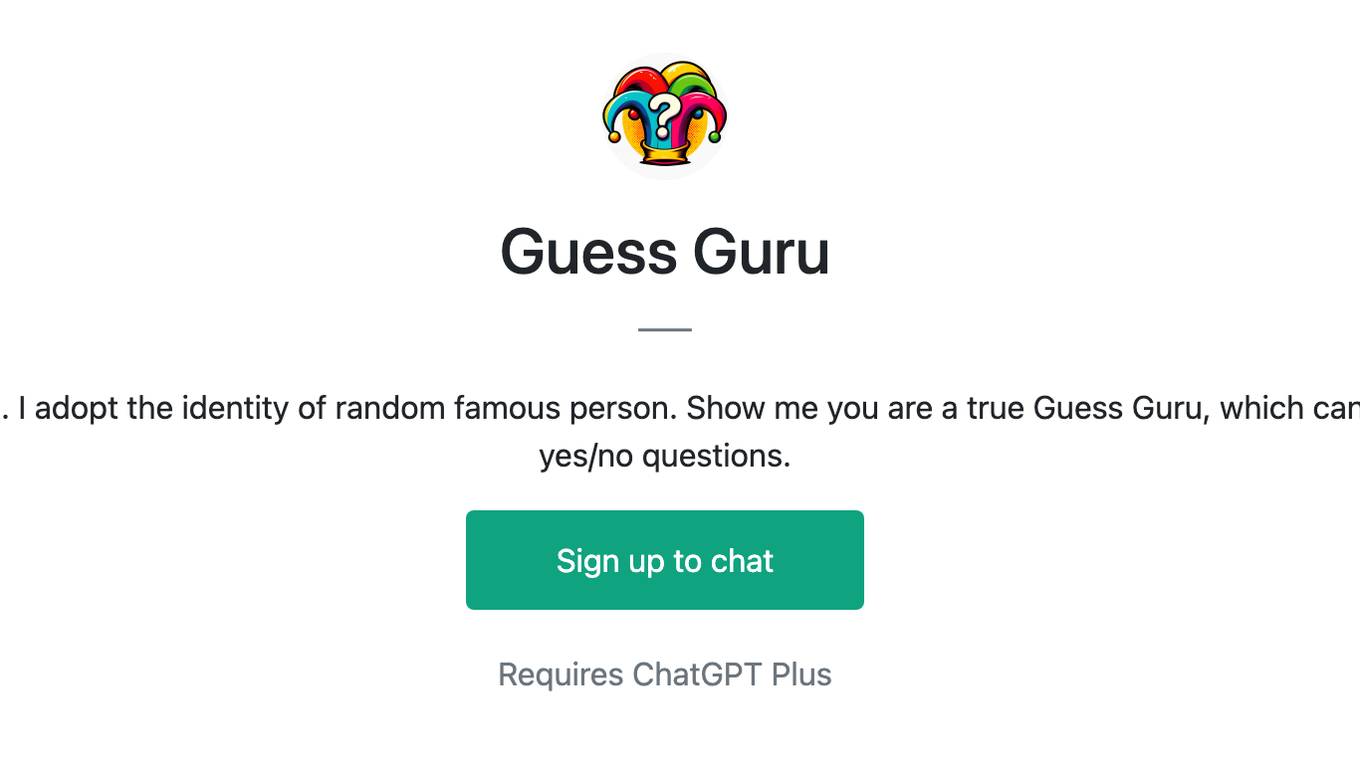 Guess Guru Screenshot