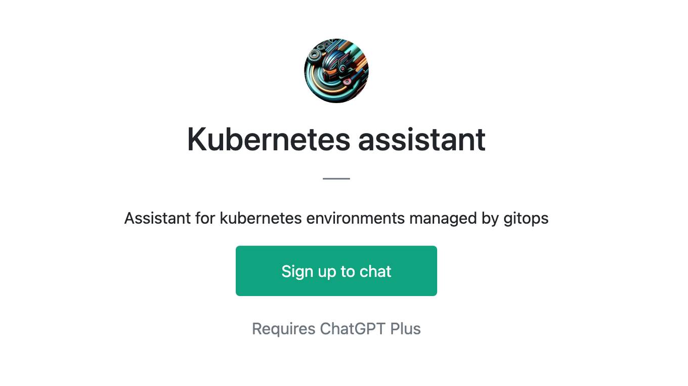 Kubernetes assistant Screenshot