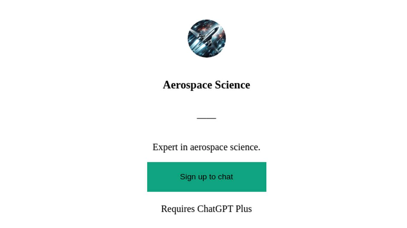 Aerospace Science Screenshot