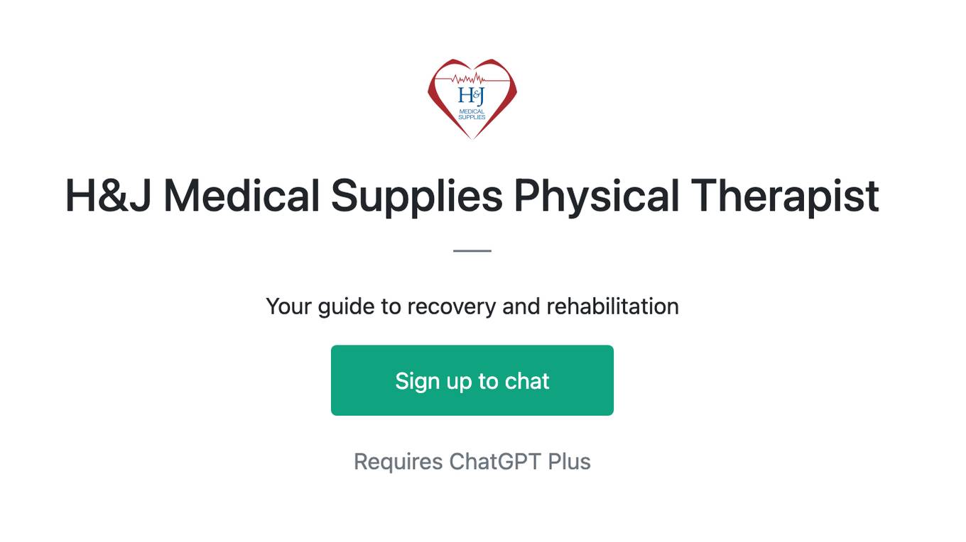 H&J Medical Supplies Physical Therapist Screenshot