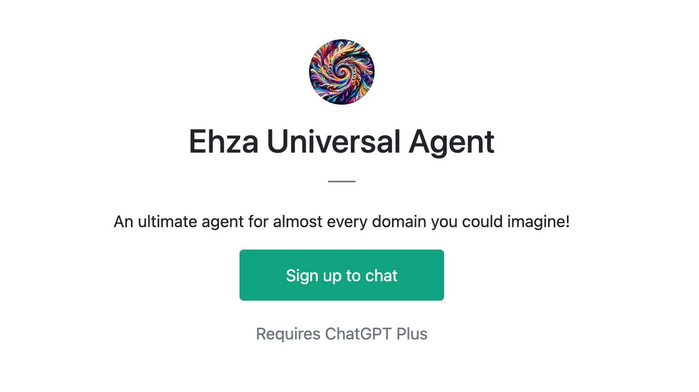 Ehza Universal Agent Screenshot