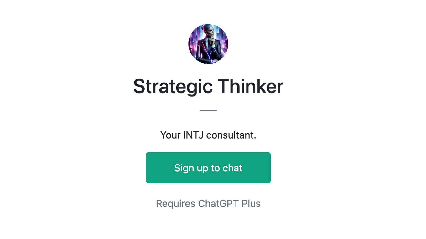 Strategic Thinker Screenshot