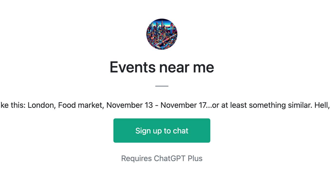 Events near me Screenshot