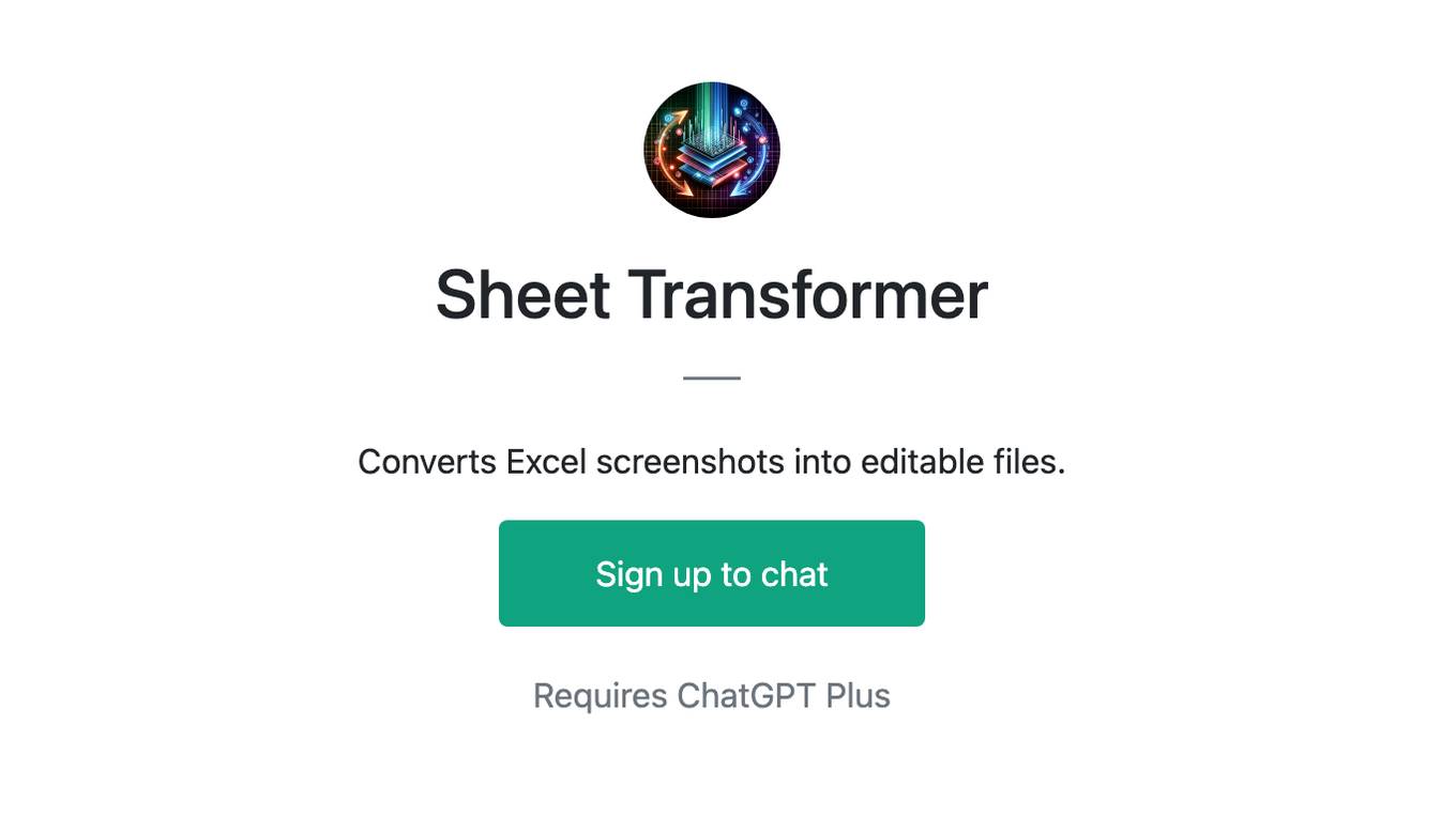 Sheet Transformer Screenshot