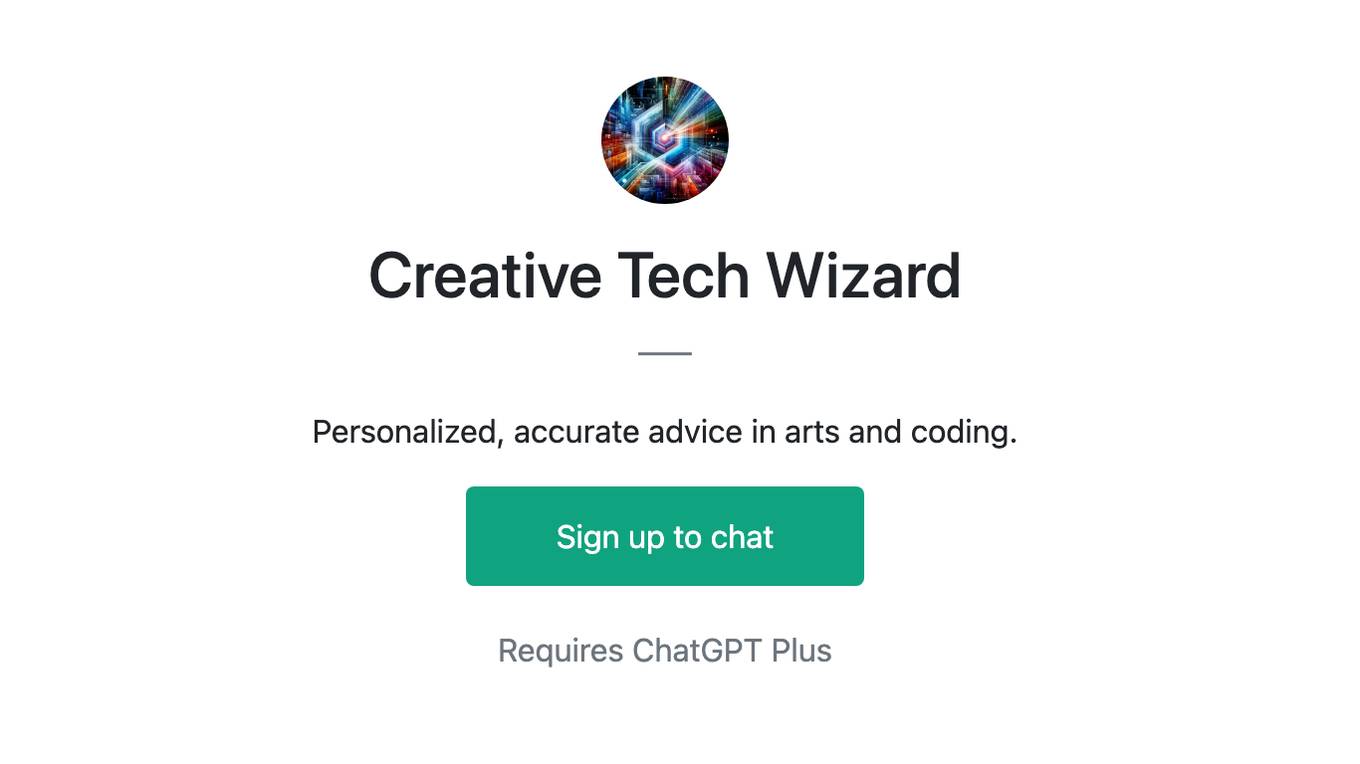 Creative Tech Wizard Screenshot