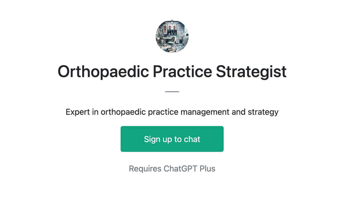 Orthopaedic Practice Strategist Screenshot