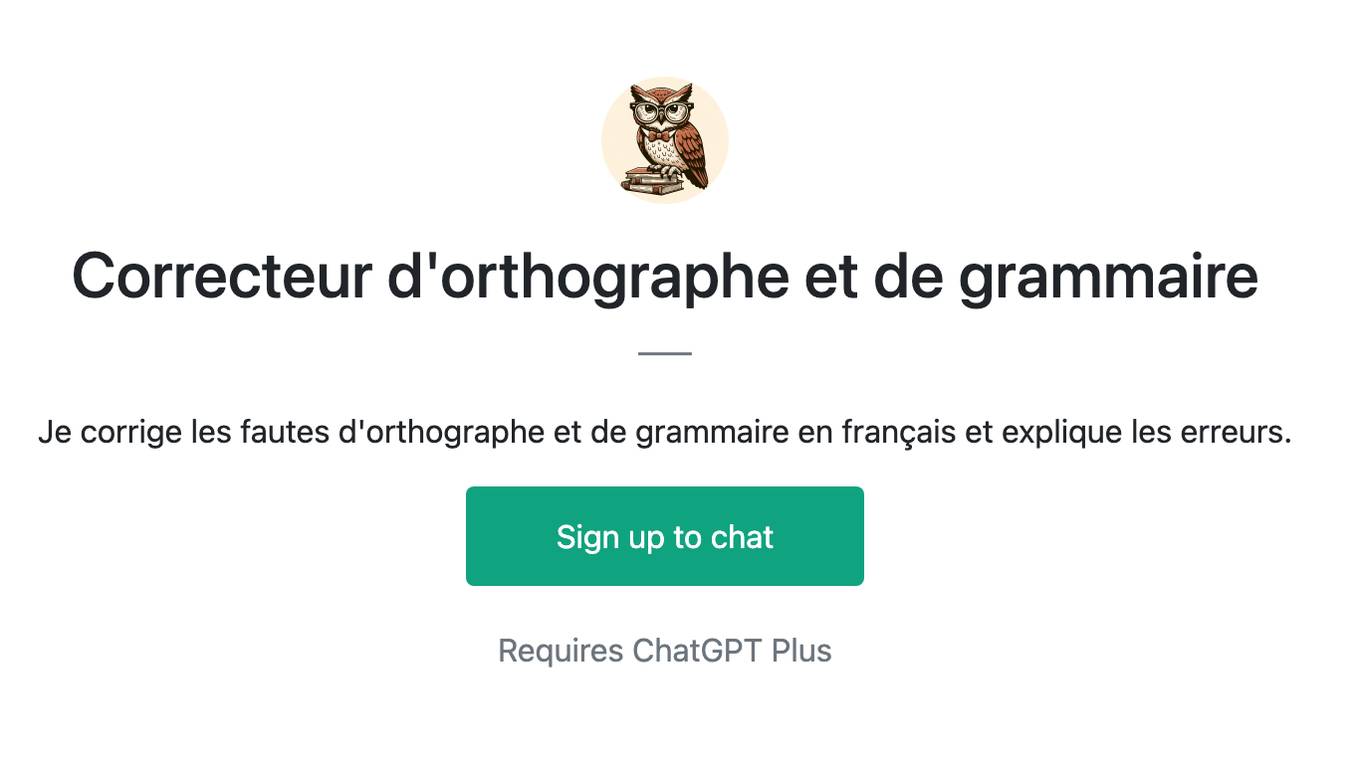 Correcteur d'orthographe et de grammaire Screenshot