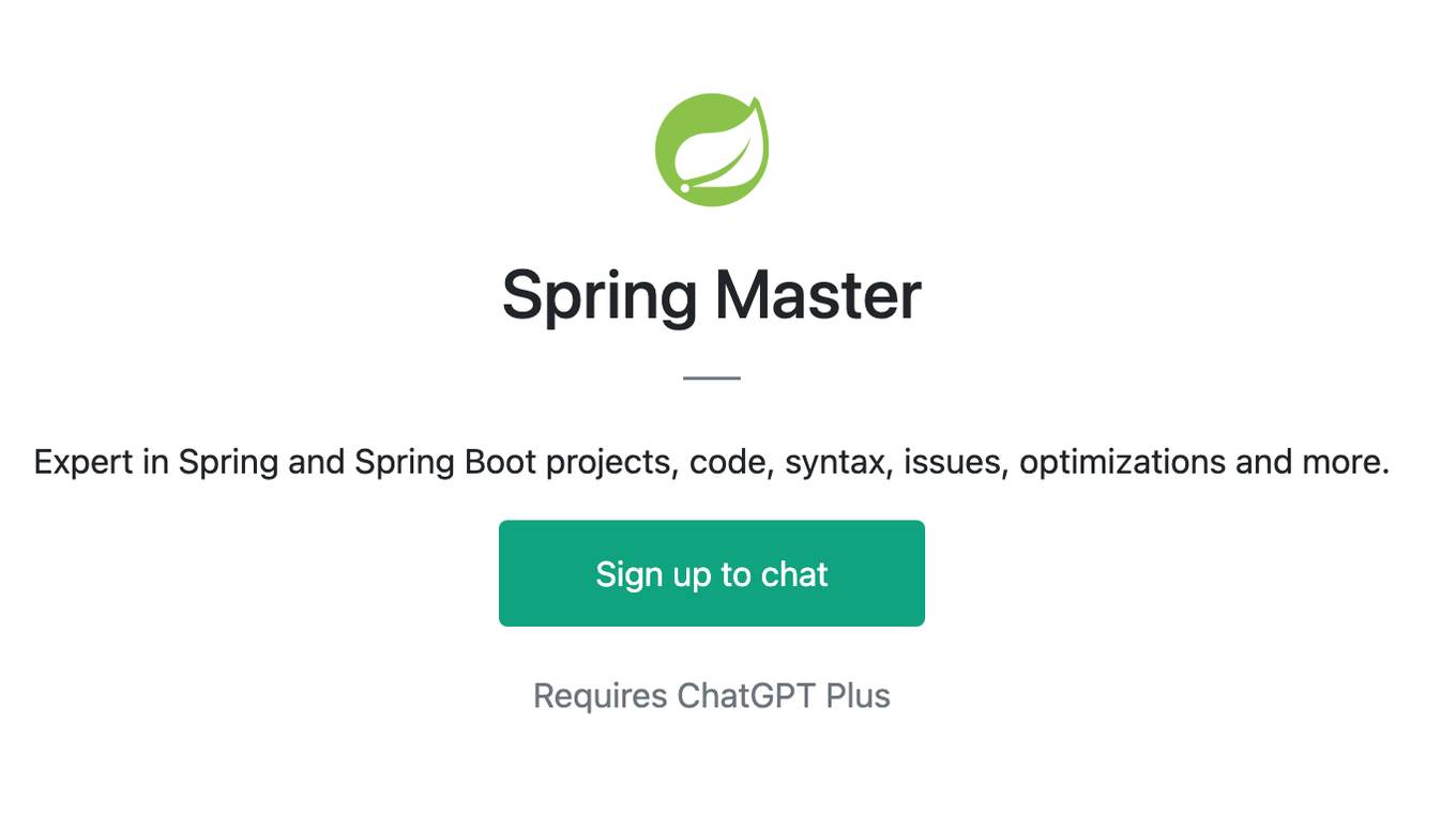 Spring Master Screenshot