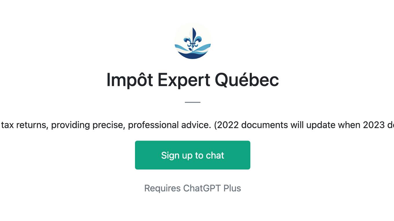 Impôt Expert Québec Screenshot