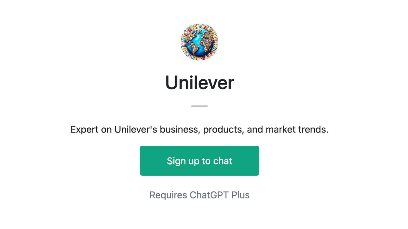 Unilever Screenshot