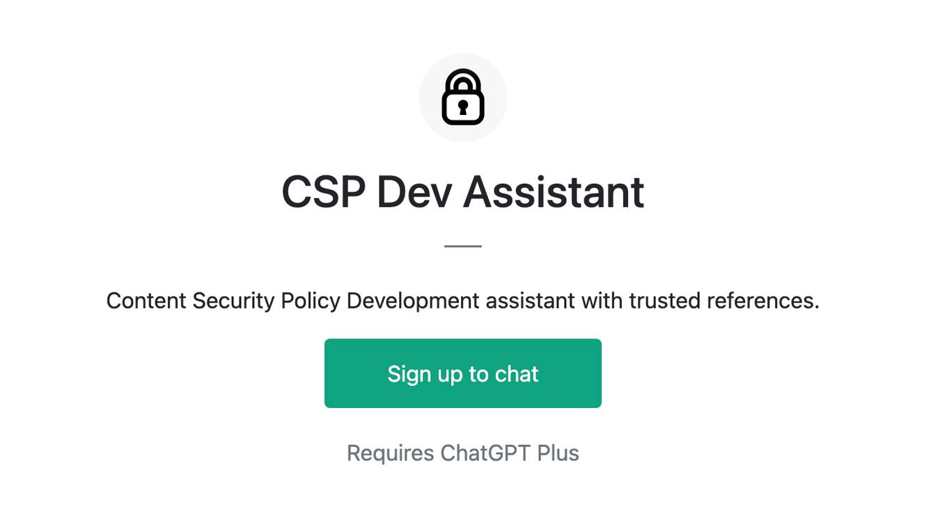 CSP Dev Assistant Screenshot