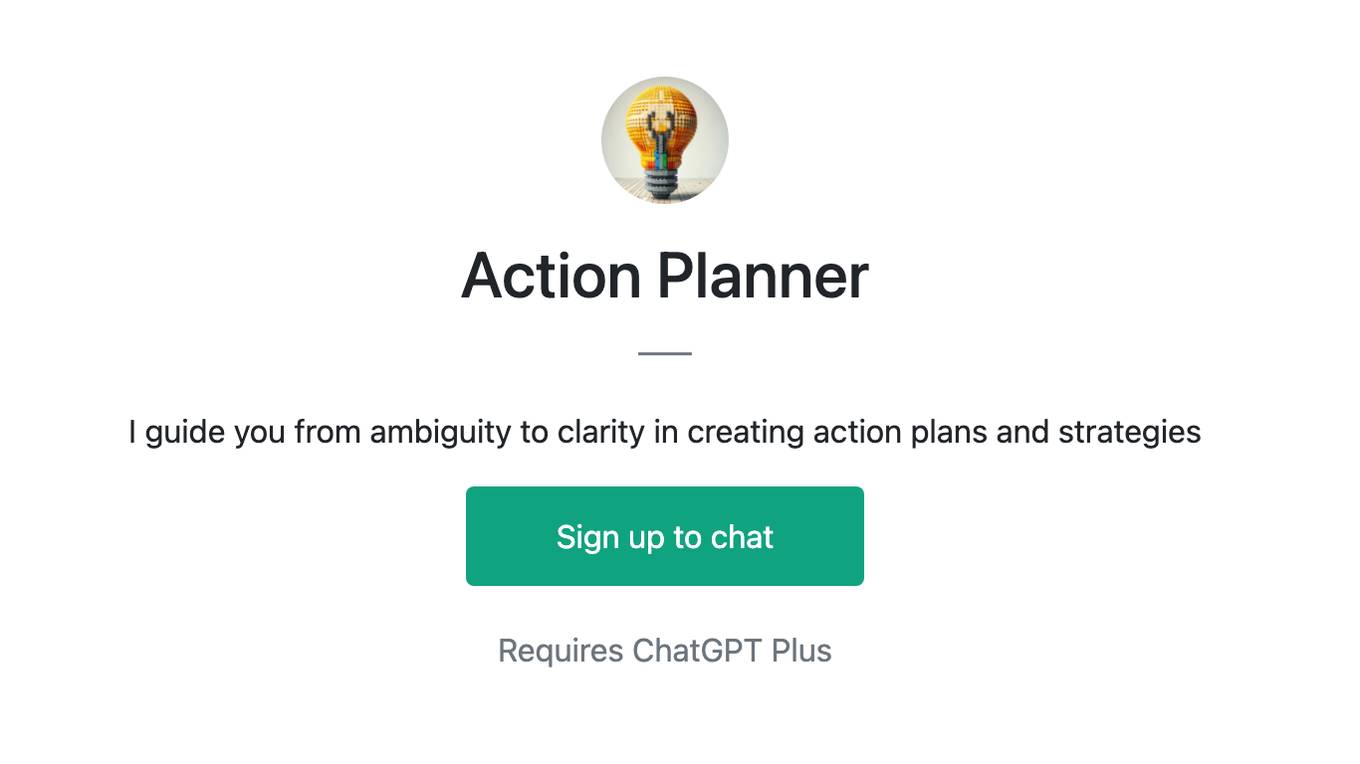 Action Planner Screenshot