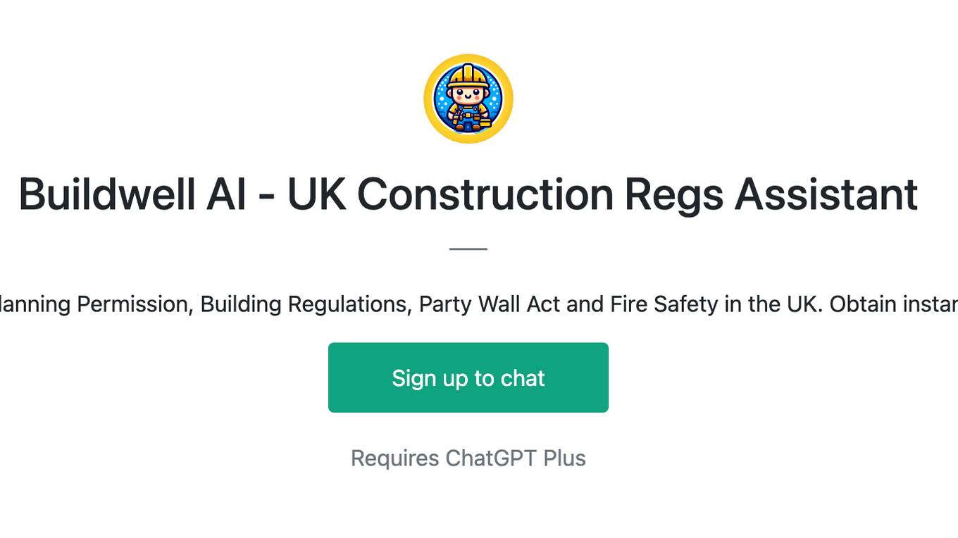 Buildwell AI - UK Construction Regs Assistant Screenshot