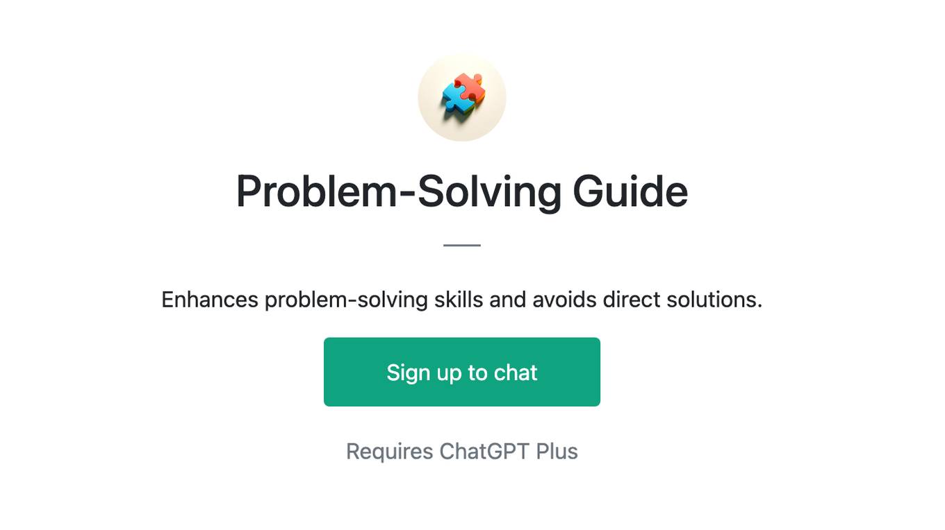 Problem-Solving Guide Screenshot