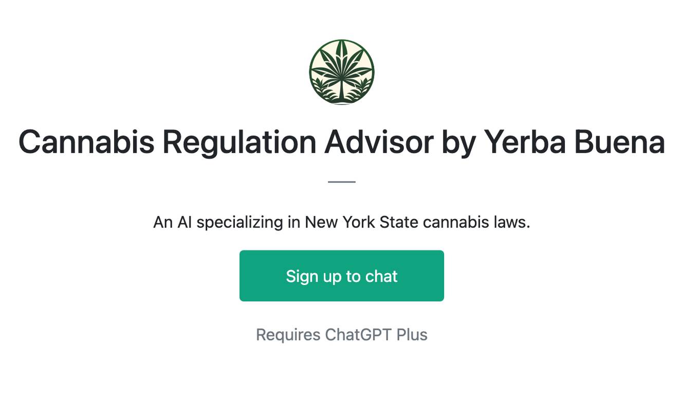 Cannabis Regulation Advisor by Yerba Buena Screenshot