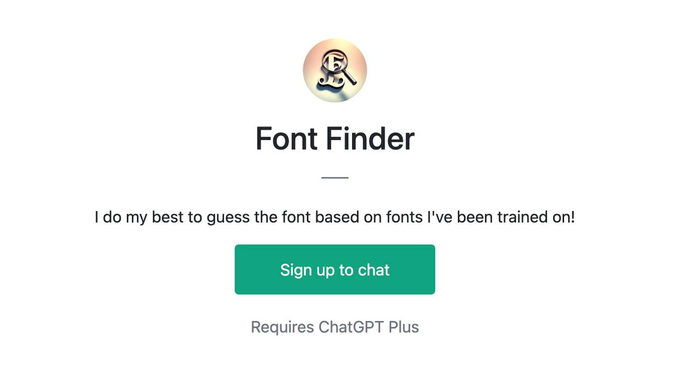 Font Finder Screenshot