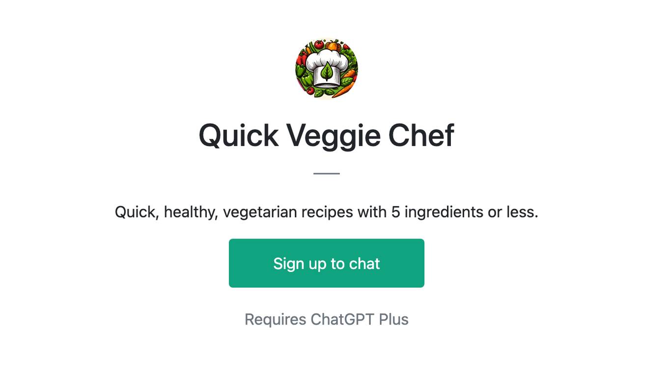 Quick Veggie Chef Screenshot