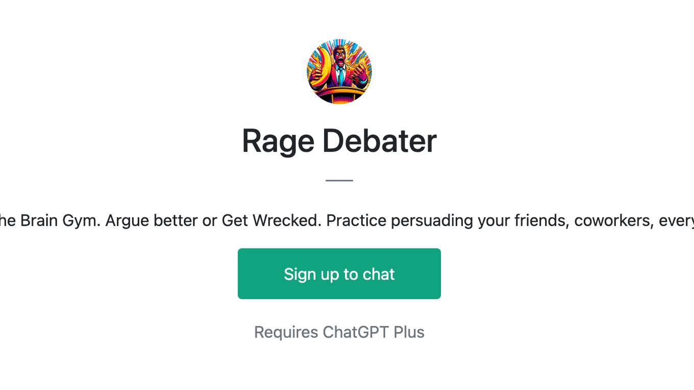 Rage Debater Screenshot