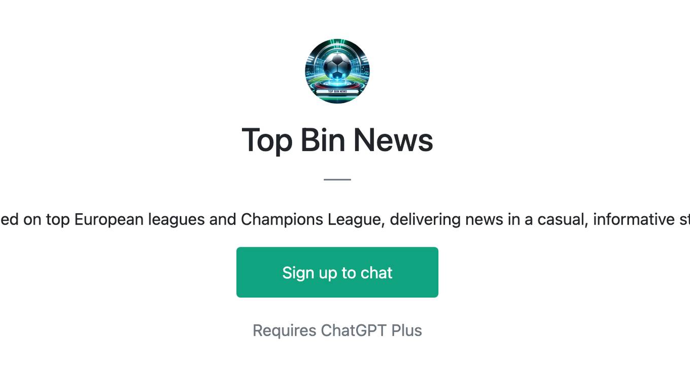 Top Bin News Screenshot