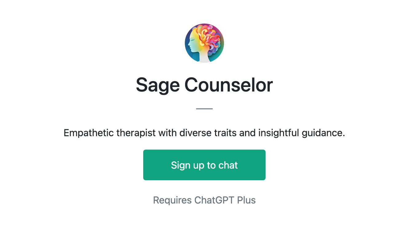 Sage Counselor Screenshot