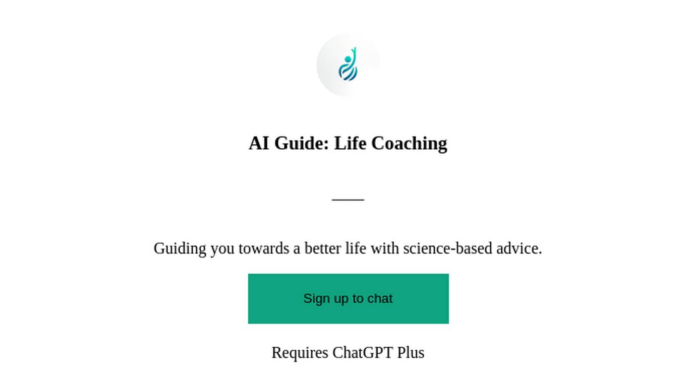 AI Guide: Life Coaching Screenshot