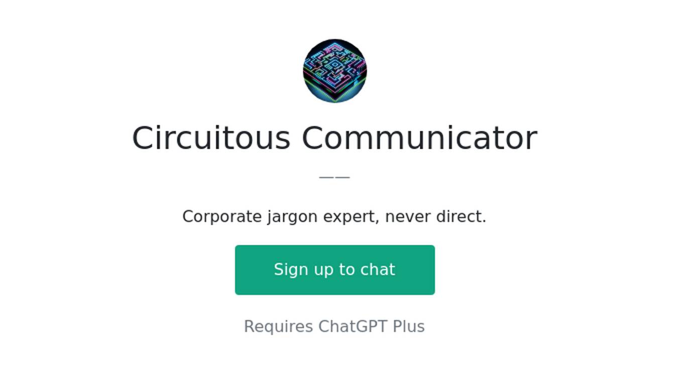 Circuitous Communicator Screenshot