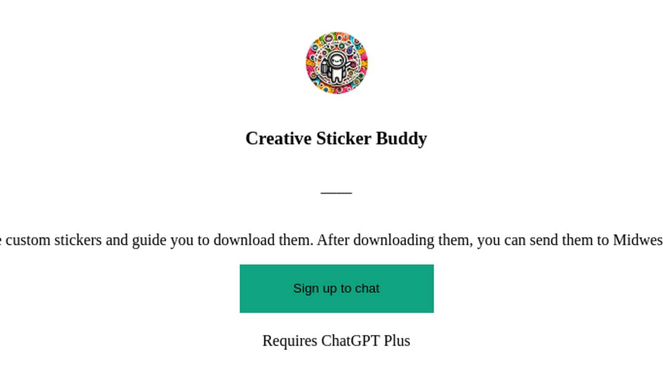 Creative Sticker Buddy Screenshot