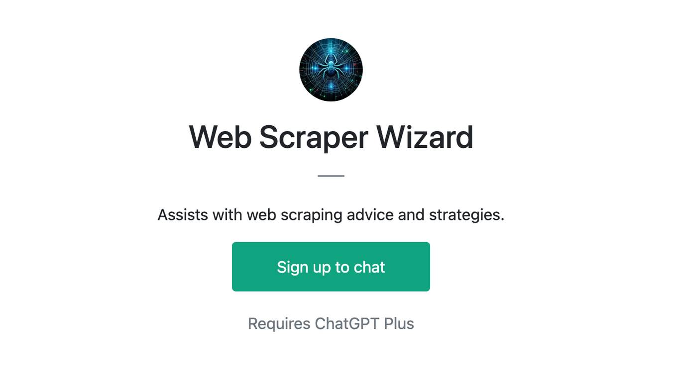 Web Scraper Wizard Screenshot