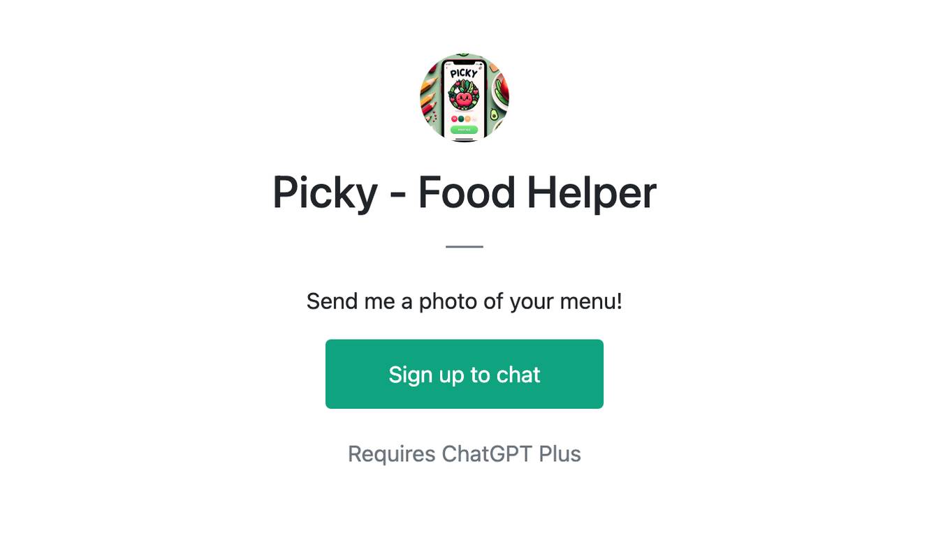 Picky - Food Helper Screenshot