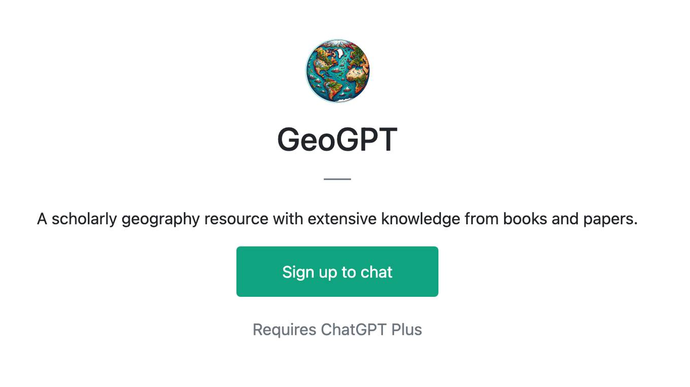 GeoGPT Screenshot